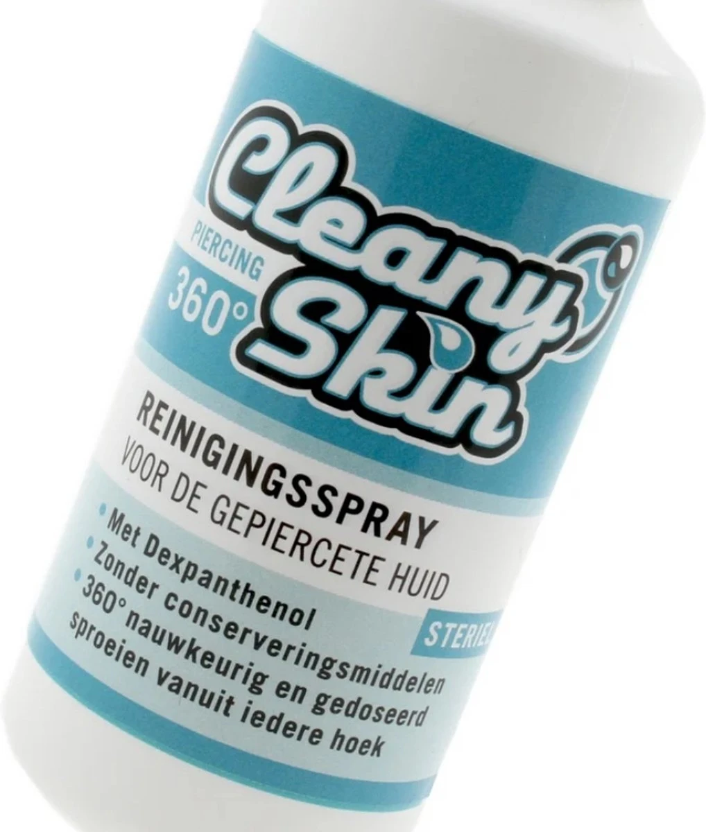 Cleany Skin - Piercing Spray - Zoutoplossing Reiniginsspray Voor Piercings 4 Cleany Skin - Piercing Spray - Zoutoplossing Reiniginsspray Voor Piercings - Afbeelding 4