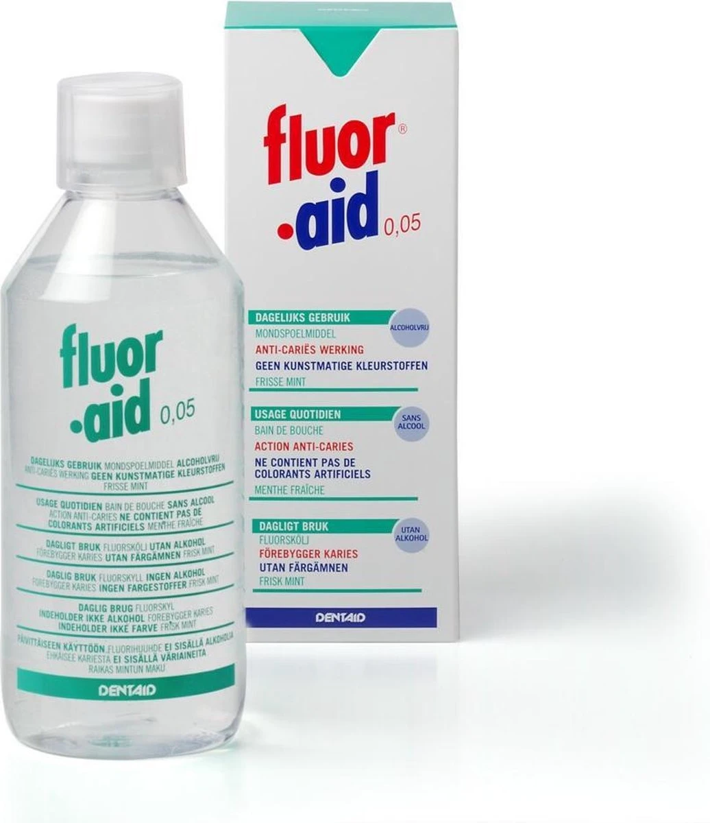 Fluor Aid 0.05 Mondwater - 500 Ml 1 Fluor Aid 0.05 Mondwater - 500 Ml