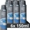 Dove Men+Care Advanced Clean Comfort Anti-Transpirant Deodorant Spray - 6 X 150 Ml - Voordeelverpakking