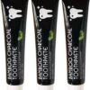 3x Houtskool Tandpasta 105g - BAMBOO Charcoal Toothpaste - Tandpasta - Voor Wittere Tanden - Tanden Bleken