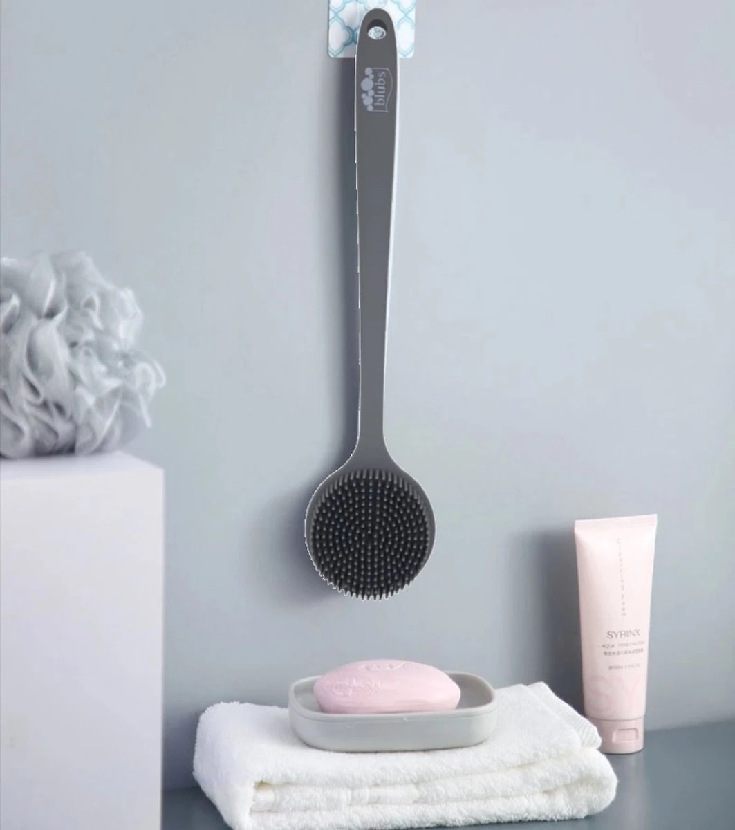 Blubs® Badborstel - Dry Brush - Grijs 7 Blubs® Badborstel - Dry Brush - Grijs - Afbeelding 7