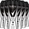 Rexona Men Invisible Anti-Transpirant Spray - 6 X 150 Ml - Voordeelverpakking