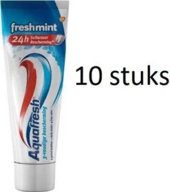 Aquafresh Freshmint - 3-voudige Bescherming - Tandpasta - Multipak 10 Stuks