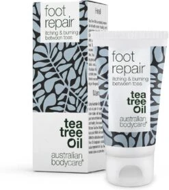 Australian Bodycare Foot Repair 50 Ml - Verzachtende Gel Tegen Jeuk, Branderig Gevoel En Rode Huid Tussen De Tenen Met Tea Tree Olie - Ondersteunt Het Herstellend Vermogen Van De Huid - Gebruik Voor De Verzorging Van Je Huid Bij Voetschimmel