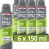 Dove Men+Care Extra Fresh Anti-Transpirant Deodorant Spray - 6 X 150 Ml - Voordeelverpakking