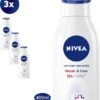 NIVEA Repair & Care Bodylotion - Zeer Droge Huid - 3 X 400 Ml - Voordeelverpakking