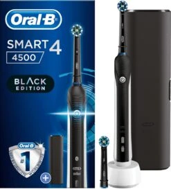 Oral B Oral-B Smart 4 4500 - Zwart - Elektrische Tandenborstel - Powered By Braun - 1 Handvat En 2 Opzetborstels