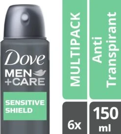 Dove Men+Care Sensitive Shield Anti-Transpirant Deodorant Spray - 6 X 150 Ml - Voordeelverpakking -Verzorgings Producten Winkel 1087x1200