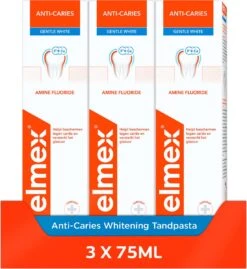 Elmex Anti-Cariës Whitening Tandpasta 3 X 75ml - Voordeelverpakking