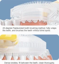 Tandenborstel Kind-Handtandenborstel Voor Kinderen-2 Tot 12 Jaar-Zachte Silliconen-Baby Tandenborstel-Tandenborstel Baby En Peuter - U-Vormig - 360 Graden-Bijtringen-peutertandenborstel-U Vorm -Verzorgings Producten Winkel 1104x1200 6