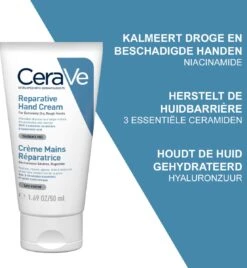 CeraVe - Reparative Handcream - Handcrème - Tegen Droge En Ruwe Handen - 50 Ml -Verzorgings Producten Winkel 1105x1200