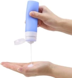 Merkloos Reisverpakking – Navulbare Silicone Reisflesjes Incl. Reispotjes En Doorzichtige Toilettas – Reisset Met Reisflacons & Cosmetica Potjes - Vliegtuig Handbagage Set –– 7 Stuks In Etui –80ML En 20ML - Reisaccessoires -Verzorgings Producten Winkel 1109x1200 1