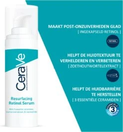 CeraVe Resurfacing Retinol Serum - 30ml - Voor Onzuivere Huid Met Neiging Tot Acne -Verzorgings Producten Winkel 1119x1200