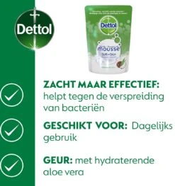 Dettol Handzeep Zachte Mousse - Antibacterieel - Navulling Magic Foam - Aloe Vera & Coco - 200 Ml -Verzorgings Producten Winkel 1125x1200 4