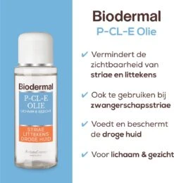 Biodermal P-CL-E Olie - Huidolie - Huidverzorging Voor Striae, Littekens En Droge Huid - Huidolie 75 Ml -Verzorgings Producten Winkel 1140x1200