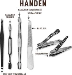 Merkloos 10-Delige Manicureset - Pedicure Set - Nagelverzorging Kit - Nagelvijl - Nagelknipper - Opbergetui - Reisset - Nageltang - Voetverzorging -Verzorgings Producten Winkel 1145x1200