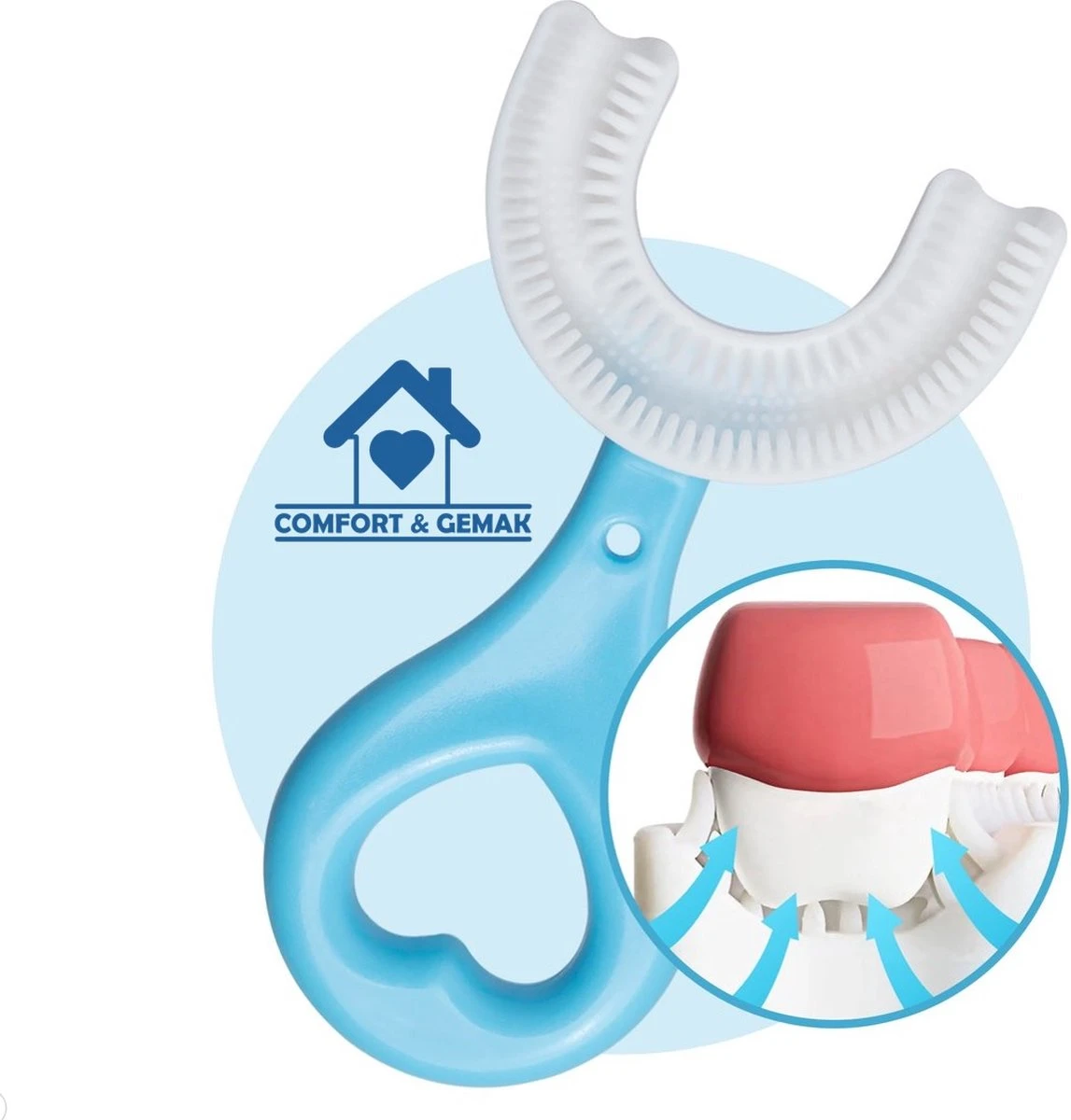 Tandenborstel Voor Baby En Kind - Eenvoudig, Hygiënisch En De Oplossing Voor Tandenpoetsen Bij Kinderen - BPA Vrij – BLAUW 2 Tandenborstel Voor Baby En Kind - Eenvoudig, Hygiënisch En De Oplossing Voor Tandenpoetsen Bij Kinderen - BPA Vrij – BLAUW - Afbeelding 2