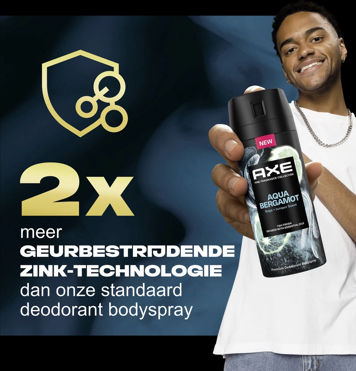 AXE Fine Fragrance Collection Aqua Bergamot Premium Deodorant Bodyspray 150 Ml 5 AXE Fine Fragrance Collection Aqua Bergamot Premium Deodorant Bodyspray 150 Ml - Afbeelding 5