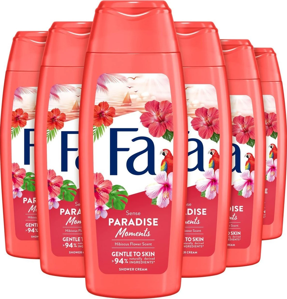 Fa Paradise Moments Douchegel 6 X 250ml - Grootverpakking 1 Fa Paradise Moments Douchegel 6 X 250ml - Grootverpakking