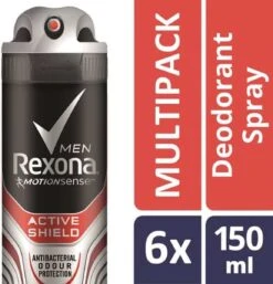 Rexona Men Active Shiel Deodorant - 6 X 150 Ml - Voordeelverpakking -Verzorgings Producten Winkel 1153x1200 6