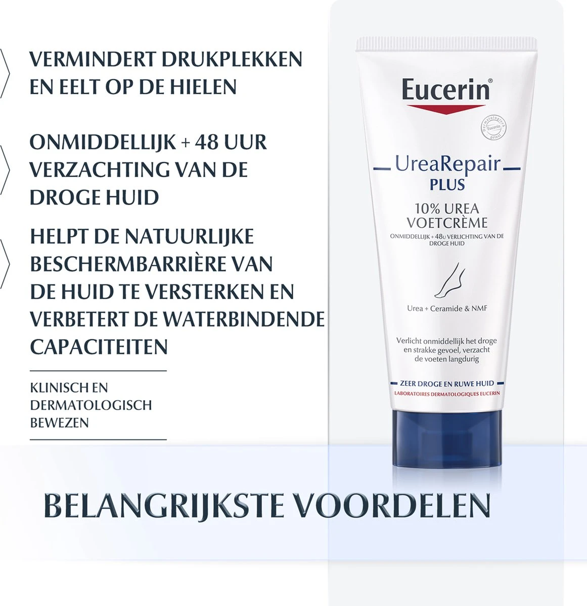 Eucerin UreaRepair PLUS Voetcreme 10% Urea Voetcrème - 100 Ml 3 Eucerin UreaRepair PLUS Voetcreme 10% Urea Voetcrème - 100 Ml - Afbeelding 3