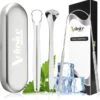 Xclusive-lifestyle® - Luxe RVS Tongschraperset - 4-Delige Professionele Tongreiniger - Mondverzorging - Mondhygiëne - Herbruikbaar En Duurzaam - Ayurveda - Aanbevolen Door Tandartsen