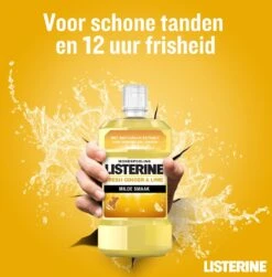 LISTERINE Fresh Ginger & Lime Mondwater, Met Gember- En Limoenextract, Mondspoeling Zonder Alcohol, Voor Een Frisse Adem, 3 X 500 Ml -Verzorgings Producten Winkel 1181x1200 3