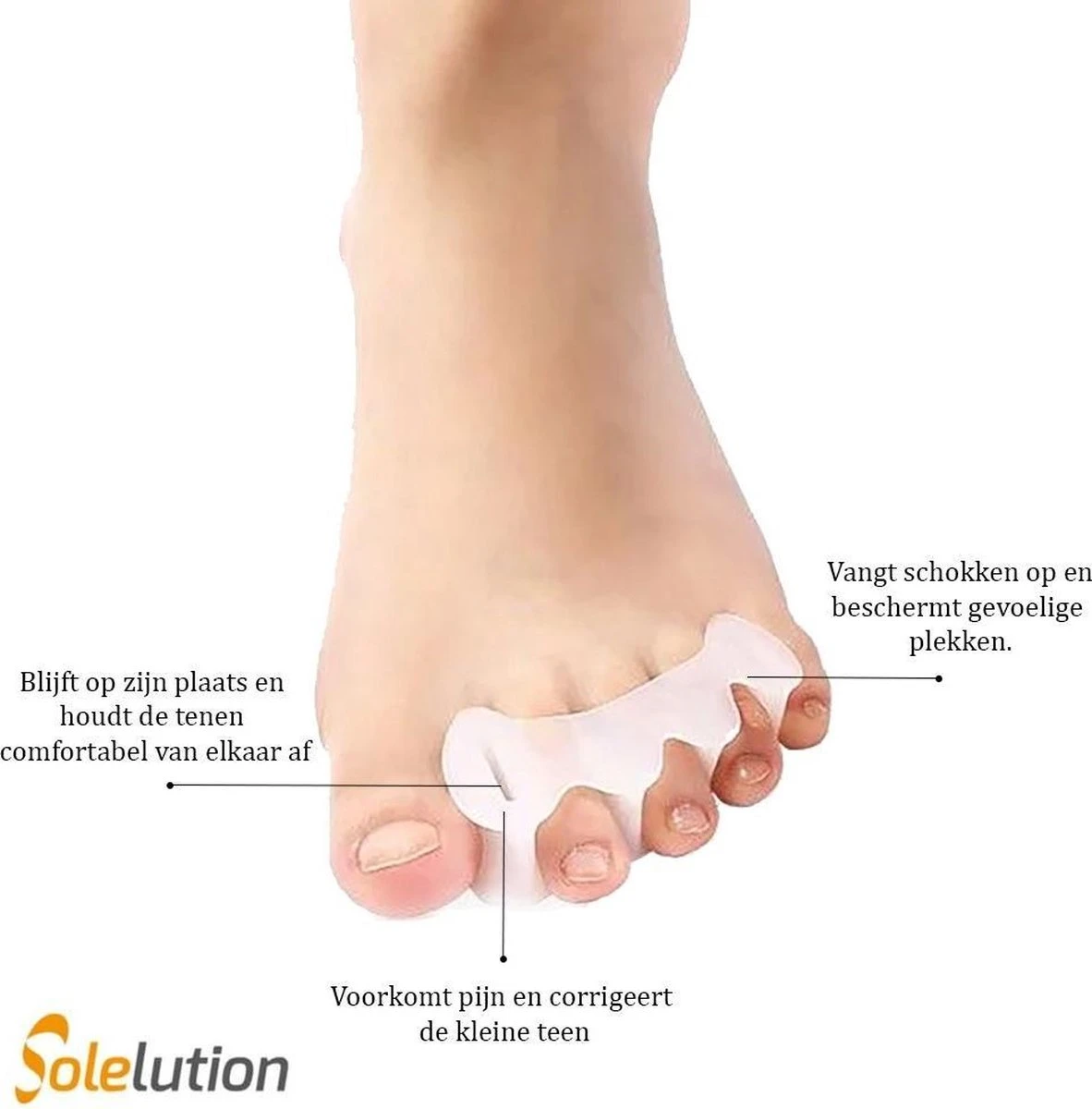 Correct Toes Tenenspreider Voor Alle Tenen (Per Paar) 3 Correct Toes Tenenspreider Voor Alle Tenen (Per Paar) - Afbeelding 3