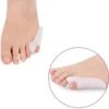 Merkloos Kleine Teenspreider - Hallux Valgus Siliconen Teencorrector - 2 Stuks - Wit