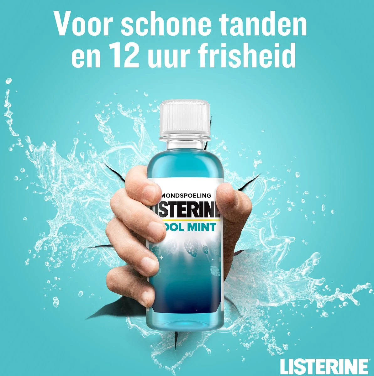 Listerine Cool Mint Mondwater, Mondspoeling Met Intens Frisse Muntsmaak, Bestrijdt Schadelijke Bacteriën Voor Gezond Tandvlees, 8 X 95 Ml 3 Listerine Cool Mint Mondwater, Mondspoeling Met Intens Frisse Muntsmaak, Bestrijdt Schadelijke Bacteriën Voor Gezond Tandvlees, 8 X 95 Ml - Afbeelding 3