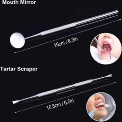 Compleet Tandarts Setje –4 Stuks Tandsteenhaakje – Tandartshaakje - Mondspiegel – Tandarts Gereedschap – Mondverzorging – Stainless Steel 8 Compleet Tandarts Setje –4 Stuks Tandsteenhaakje – Tandartshaakje - Mondspiegel – Tandarts Gereedschap – Mondverzorging – Stainless Steel -Verzorgings Producten Winkel 1195x1200 16
