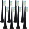 8 Opzetborstels Voor Philips Sonicare Black (gratis Verzending)