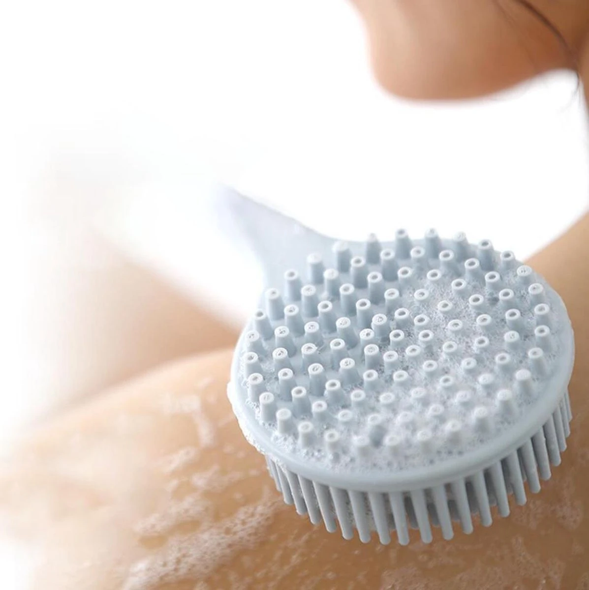 Blubs® Badborstel - Dry Brush - Grijs 2 Blubs® Badborstel - Dry Brush - Grijs - Afbeelding 2