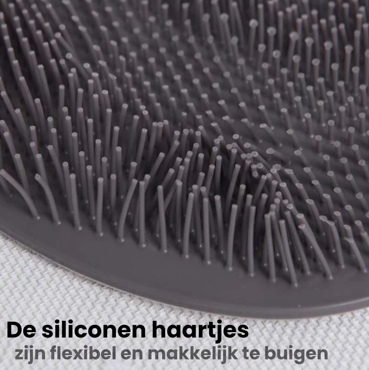 JEKO® - Voetscrubber - Douche Borstel - Voetmassage - Douchemat Antislip Zuignappen - Massage Mat - Voet Verzorging - Rug Wasser - Voetwasser - Grijs 3 JEKO® - Voetscrubber - Douche Borstel - Voetmassage - Douchemat Antislip Zuignappen - Massage Mat - Voet Verzorging - Rug Wasser - Voetwasser - Grijs - Afbeelding 3