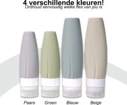 Boxed Reisflesjes Met Etui - Reisset - Verschillende Maten - Siliconen Navulbare Reisflacons - Reis Toilettas - Vliegtuig Handbagage -Verzorgings Producten Winkel 1200x1002 1