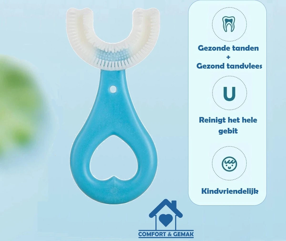 Tandenborstel Voor Baby En Kind - Eenvoudig, Hygiënisch En De Oplossing Voor Tandenpoetsen Bij Kinderen - BPA Vrij – BLAUW 10 Tandenborstel Voor Baby En Kind - Eenvoudig, Hygiënisch En De Oplossing Voor Tandenpoetsen Bij Kinderen - BPA Vrij – BLAUW - Afbeelding 10