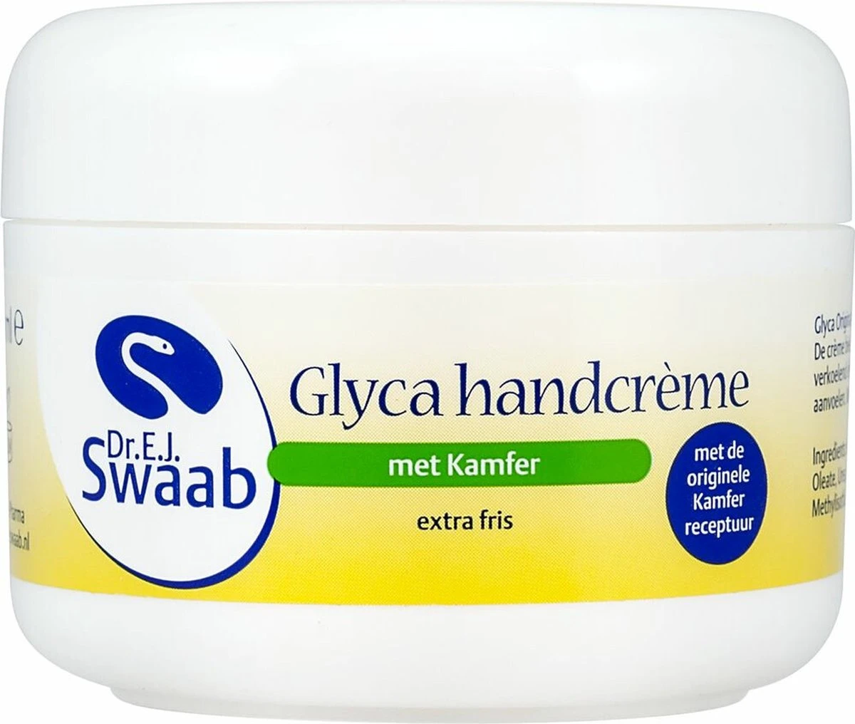 Dr. Swaab Glyca Kamfer - 100 Ml - Handcrème 3 Dr. Swaab Glyca Kamfer - 100 Ml - Handcrème - Afbeelding 3