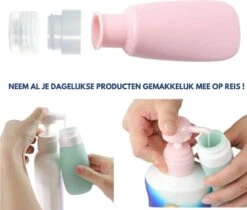 Pazzo Goods - Reisflesjes - Gratis Toilettasje - Reisflesjes Handbagage - Reisflacons - Reisflesjes 100 Ml - Siliconen - 4 Stuks - Duurzaam - Navulbaar -Verzorgings Producten Winkel 1200x1019