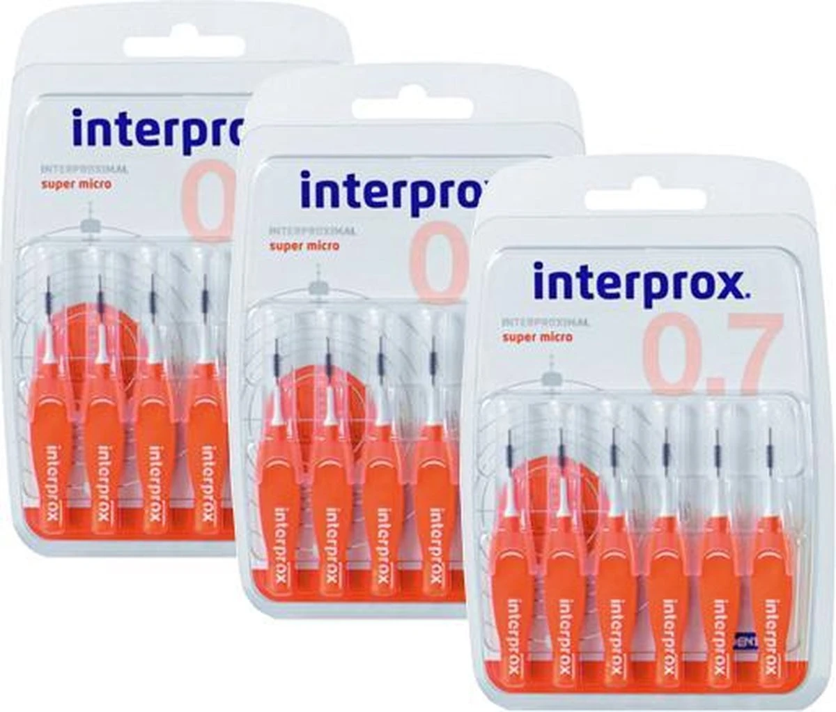 3x Interprox Ragers Super Micro 0.7 Oranje Blister à 6 Ragers 7 3x Interprox Ragers Super Micro 0.7 Oranje Blister à 6 Ragers - Afbeelding 7
