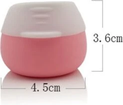 YONO Reis Cosmetica Potjes - Lege Potjes Met Deksel - Zalfpotjes - Siliconen Reisflesjes Set Handbagage - Reisflacons Navulbaar - 4 Stuks - 10 ML -Verzorgings Producten Winkel 1200x1026 1