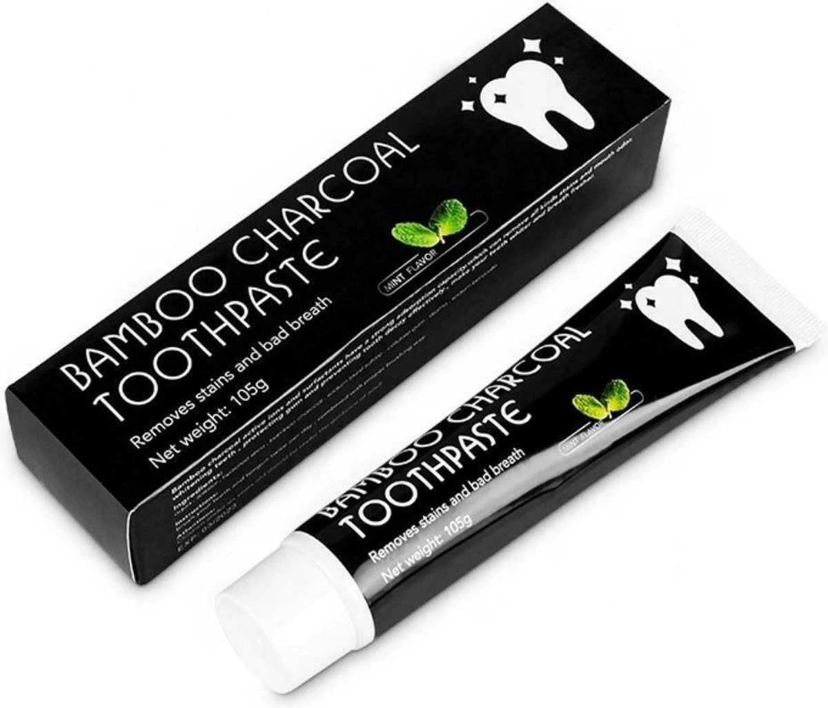 - Charcoal Mint Tandpasta - Witte Tanden - Houtskool Tand Bleker - Charcoal Toothpaste - Teeth Whitening - Charcaol Tandpasta Whitening - Frisse Adem - Bamboe Tandsteen Verwijderaar - Wittere Tandjes - Bamboo Tandbleek 2 - Charcoal Mint Tandpasta - Witte Tanden - Houtskool Tand Bleker - Charcoal Toothpaste - Teeth Whitening - Charcaol Tandpasta Whitening - Frisse Adem - Bamboe Tandsteen Verwijderaar - Wittere Tandjes - Bamboo Tandbleek - Afbeelding 2