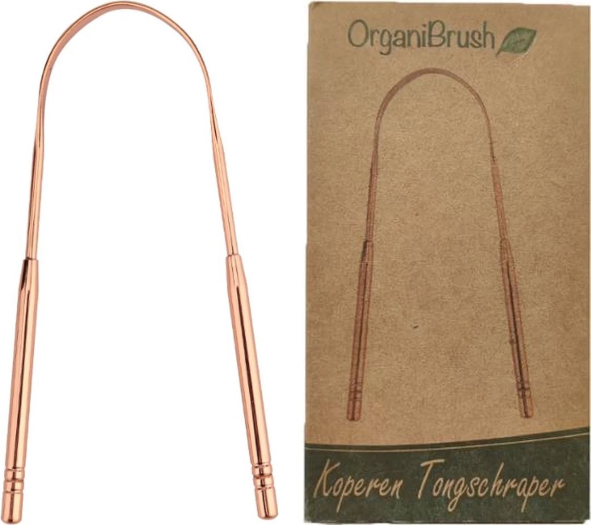 OrganiBrush 100% Koper Tongschraper / Tongreiniger - Antibacterieel - 1 Stuk 8 OrganiBrush 100% Koper Tongschraper / Tongreiniger - Antibacterieel - 1 Stuk - Afbeelding 8