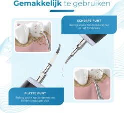 V-Goods Premium Sonische Tandsteen Verwijderaar - 5 Standen - Inclusief Tandarts Set - 3 Opzetstukken - Tandplak -Verzorgings Producten Winkel 1200x1091 7