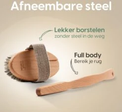 100% Natuurlijke Lichaamsborstel Met Lange Afneembare Steel - Rugborstel Badborstel Doucheborstel - Dry Brushing Huidborstel - Droogborstel - Douche -Verzorgings Producten Winkel 1200x1099 4