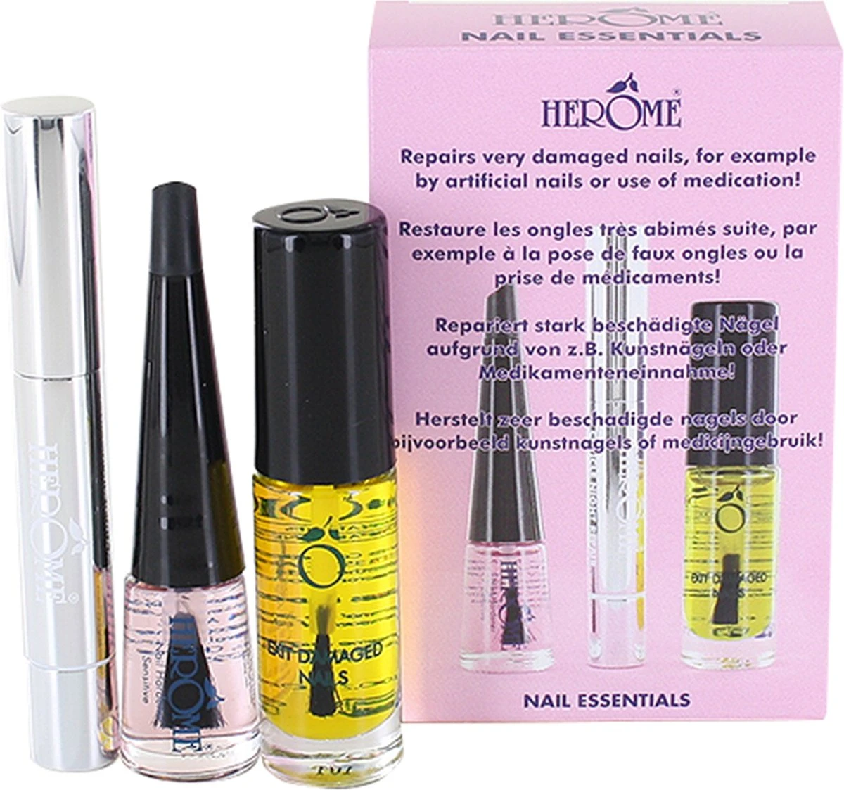 Herome 3 In 1 Manicure Nagelverzorging Set – Beschadigde Nagels – Nagelriemolie, Nagelriemcrème En Nagelverharder 1 Herome 3 In 1 Manicure Nagelverzorging Set – Beschadigde Nagels – Nagelriemolie, Nagelriemcrème En Nagelverharder