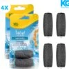 Voor Scholl 4X Voetvijl - Navulling Velvet Smooth - Extra Grof - 2+2=4Stuks - Geschikt Voor Scholl Velvet Voetvijl
