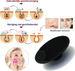 Blubs® – Badborstel – Dry Brush – Rug Scrubber – Lichaamsborstel – Rugborstel Douche Met Steel – Huidborstel – Doucheborstel – Bad- & Doucheaccessoires – Badborstel Met Steel – Doucheborstel Rugborstel – Siliconen Borstel – Massage – Zwart -Verzorgings Producten Winkel 1200x1138 3