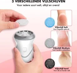 DynaBright Elektrische Eeltverwijderaar Met Stofzuigsysteem - Inc. 3 Vlijlschijven - 2 Standen - Voetvijl - Eeltvijl - Eelt Verwijderaar -USB Oplaadbaar - Geïntegreerde Zuigfunctie 10 DynaBright Elektrische Eeltverwijderaar Met Stofzuigsysteem - Inc. 3 Vlijlschijven - 2 Standen - Voetvijl - Eeltvijl - Eelt Verwijderaar -USB Oplaadbaar - Geïntegreerde Zuigfunctie -Verzorgings Producten Winkel 1200x1141