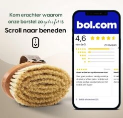 100% Vegan Lichaamsborstel Met Lange Afneembare Steel - Rugborstel/Badborstel/Doucheborstel - Dry Brushing Huidborstel - Droogborstel - Douche -Verzorgings Producten Winkel 1200x1152 3