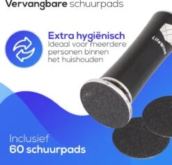 LifeWise Elektrische Eelt Verwijderaar - Voetvijl - 60 Vervangbare Schuurpads - Netstroom Adapter -Verzorgings Producten Winkel 1200x1153